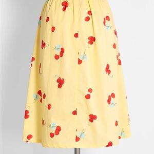 ModCloth Cherry Print A-Line Skirt